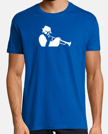 T-shirt sassofono jazz e musicisti tromba