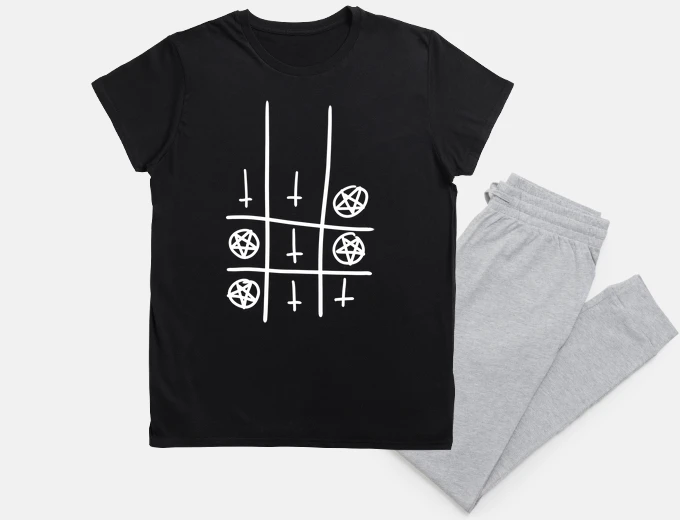 Pyjama satanic tic tac toe 3