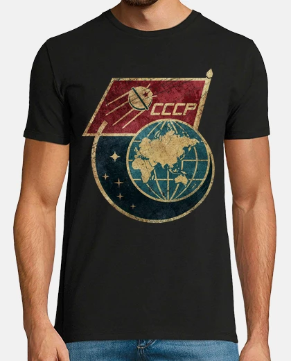 T-shirt satellitare cccp bandiera