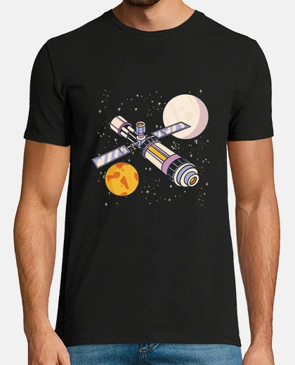 T-shirt satellite dell39astronauta della stazio