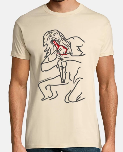 T-shirt saturno che divora i suoi figli