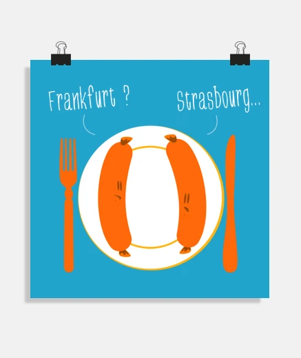 Poster Saucisses