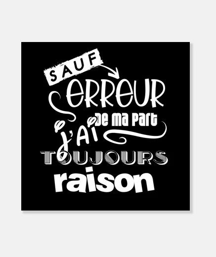 Tableau Sauf erreur de ma part j ai toujours ra