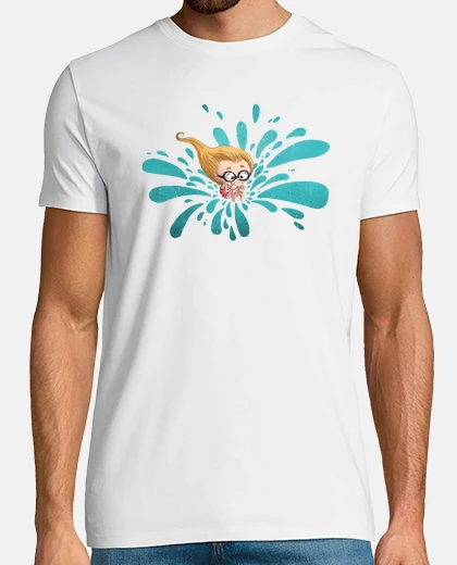 Tee-shirt sauter dans la piscine