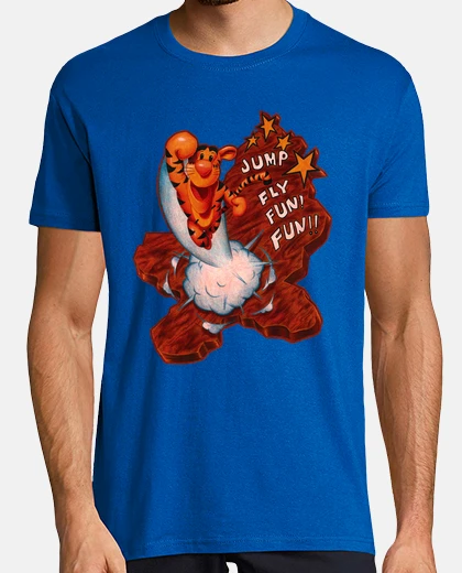 Tee-shirt sauter, voler, fun, fun