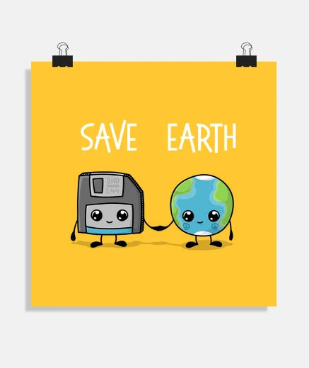 Poster save earth