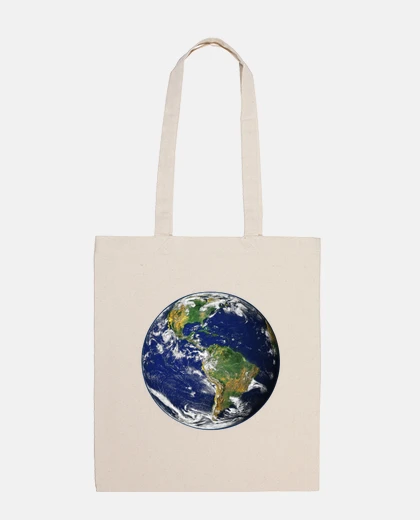 Bag save the planet , peaceful ecology, handbag of woman who loves nature