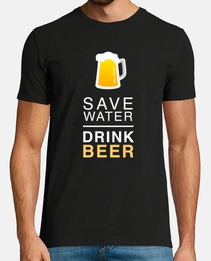 Camiseta Save Water Drink Beer
