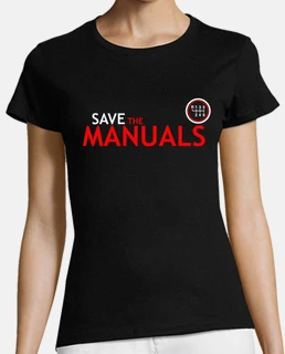 Save The Manuals white red