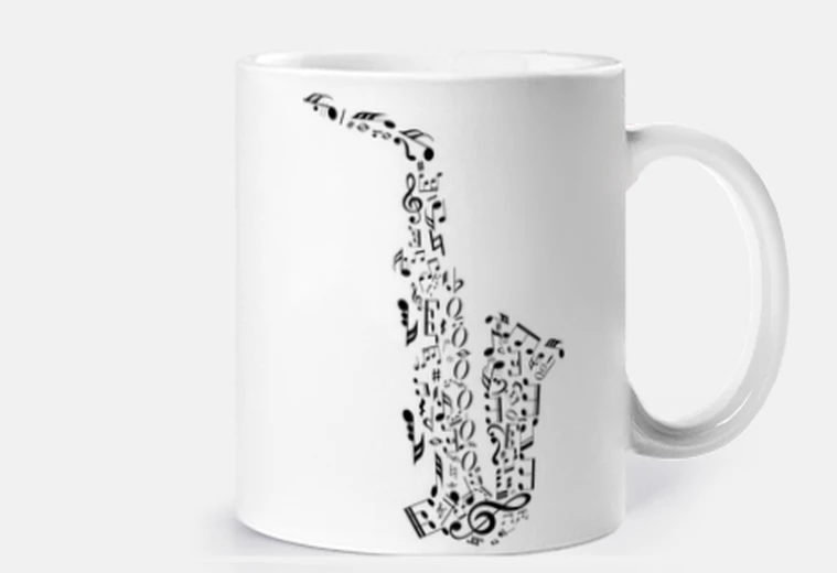 Taza Saxo musical