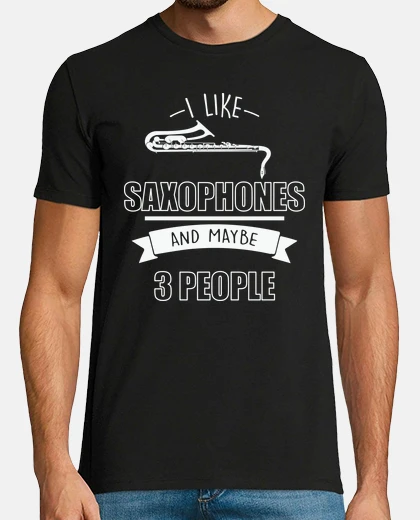 Camiseta saxofonista saxofón saxo saxo