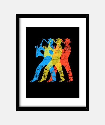 Framed Saxophone Musician