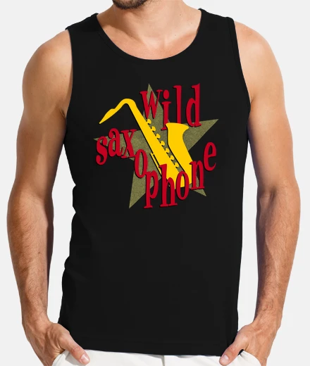 Tee-shirt saxophone sauvage