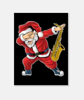 Saxophonist Santa Claus Babbo Natale