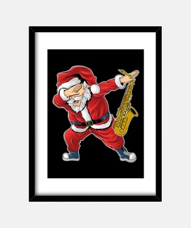 Saxophonist Santa Claus Babbo Natale