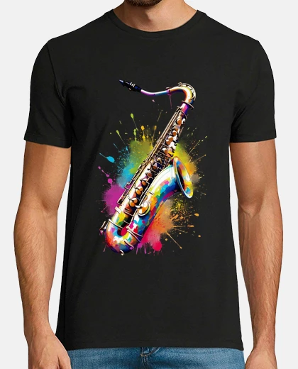 Tee-shirt saxophoniste saxophone saxo sax saxe solo 