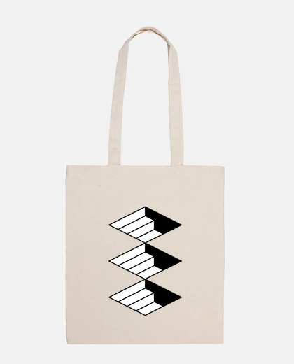 Borsa scale, ottica, illusione, borsa da donna, street, espressionismo, astratto, approccio, artistico,