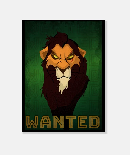 Lienzo Scar Wanted, lienzo