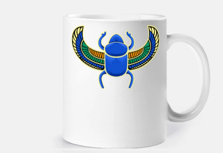 Tazza scarabeo egiziano