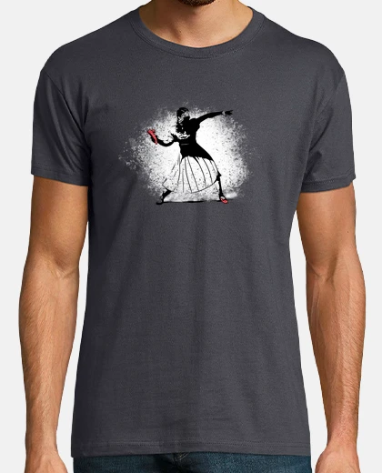 T-shirt scarpa in air