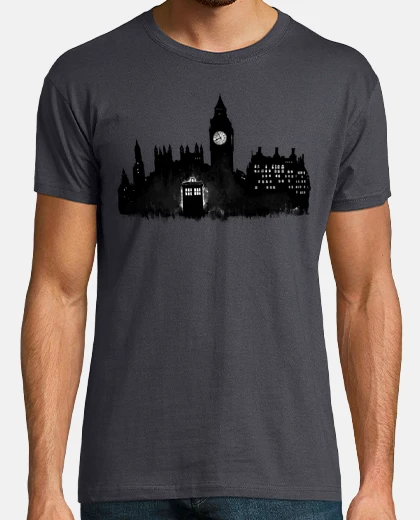 T-shirt scatola di polizia a londra