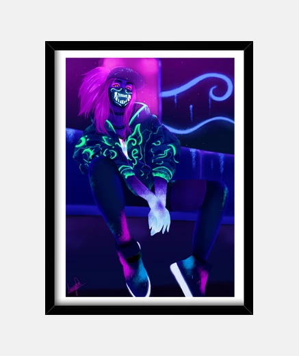 Quadro scatola league of legends - akali kda