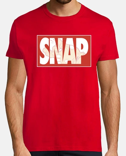 T-shirt scatto a fumetti rosso
