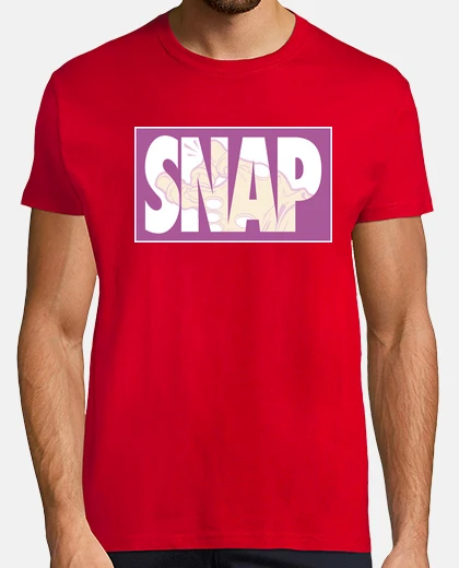 T-shirt scatto a fumetti viola