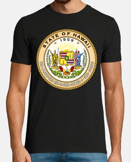 Tee-shirt sceau d'état de hawaii