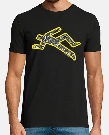 Tee-shirt scène de crime et criminologue, t-shirt homme