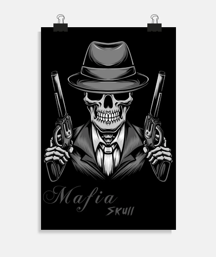 Poster schelletro di mafioso