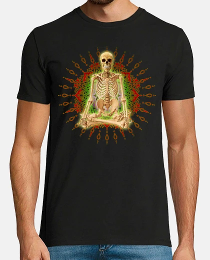 T-shirt schelletro yoga mandala