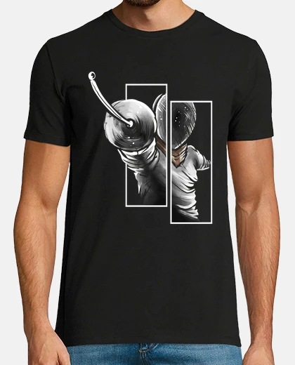 T-shirt schermidore dalla scherma anteriore