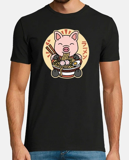 T-shirt schifo mini maiale ra men