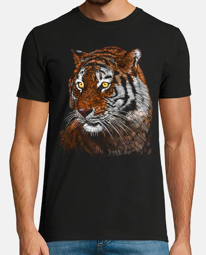 T-shirt schizzo di tigre
