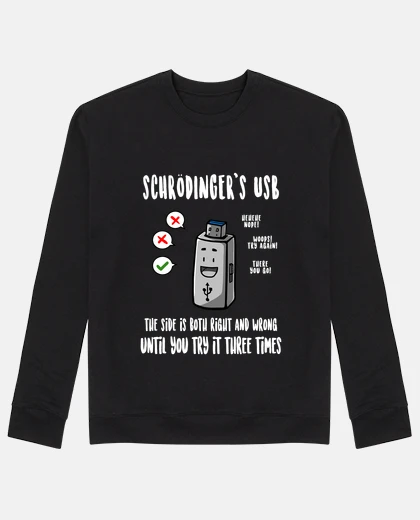 Hoodie schrödingers usb sweatshirt