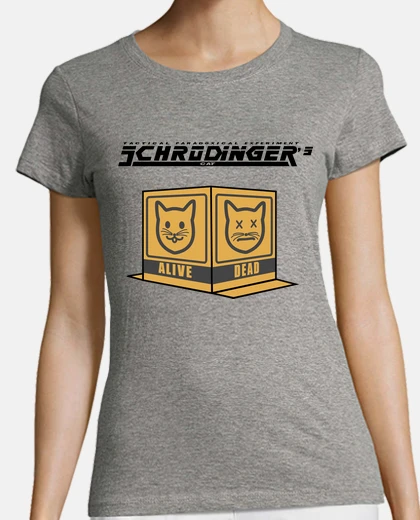 Tee-shirt schrodin gears cat girl