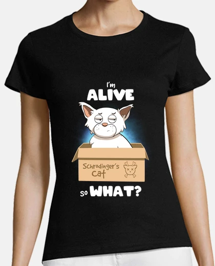 T-shirt Schrodinger cat
