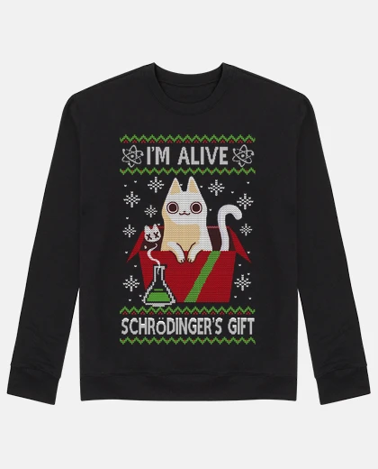 Hoodie schrodinger science christmas gift