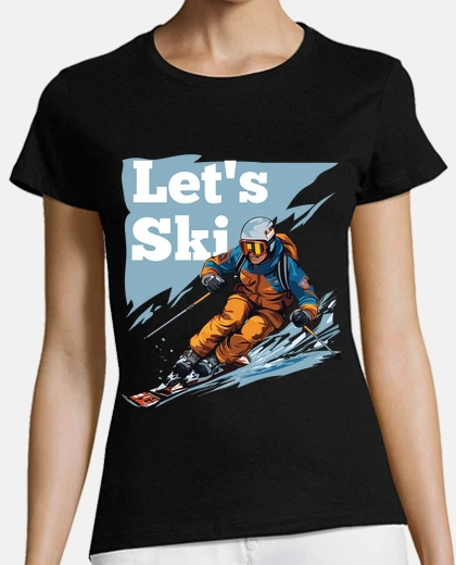 T-shirt sci alpino megève alpes avoriaz noire courchevel