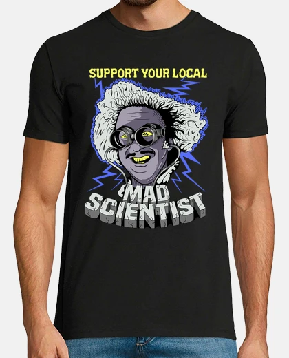 T-shirt scienziato pazzo