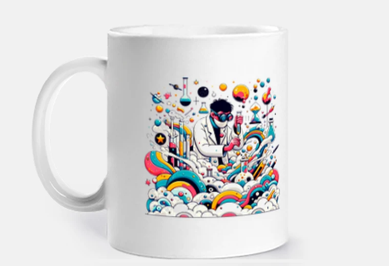 Tazza scienziato pazzo ed men los