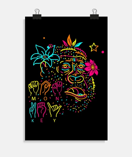 Poster scimmia