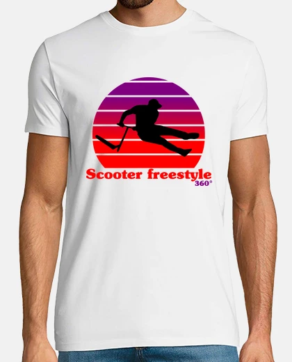 Camiseta scooter de estilo libre sol