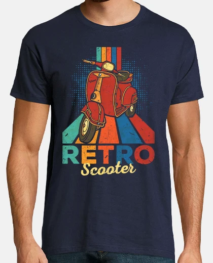 T-shirt scooter retrò