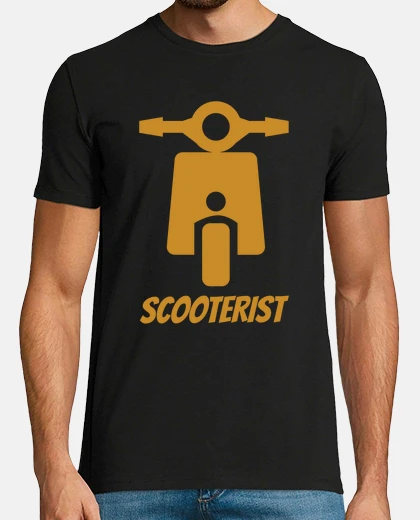 Tee-shirt Scooterist Scooter Moto Rue Ville