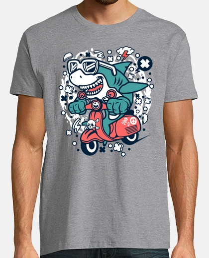 Tee-shirt scooteriste de requin