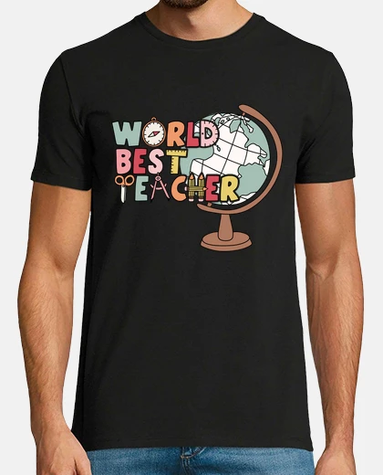 T-shirt scoprire il mondo è un insegnante