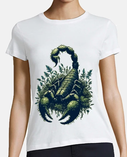 Tee-shirt scorpion envahi par la mousse