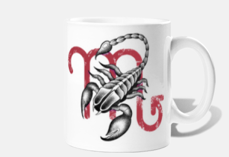 Scorpion dotwork tattoo et symbole astr